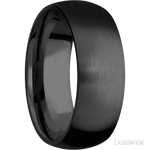 8 mm wide Domed Zirconium band. - Diamonds By Rothschild