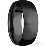 8 mm wide Domed Zirconium band. - Diamonds By Rothschild