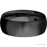 8 mm wide Domed Zirconium band. - Diamonds By Rothschild
