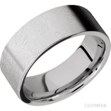 8 mm wide Flat Cobalt Chrome band. - Diamonds By Rothschild