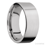 8 mm wide Flat Cobalt Chrome band. - Diamonds By Rothschild