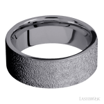 8 mm wide Flat Tantalum band. - Diamonds By Rothschild