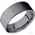 8 mm wide Flat Tantalum band. - Diamonds By Rothschild