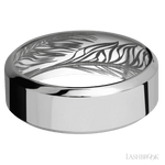 8 mm wide High Bevel Titanium band. - Diamonds By Rothschild