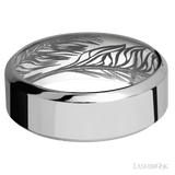 8 mm wide High Bevel Titanium band. - Diamonds By Rothschild