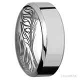 8 mm wide High Bevel Titanium band. - Diamonds By Rothschild
