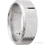 8 mm wide High Bevel Woodgrain band. - Diamonds By Rothschild