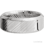 8 mm wide High Bevel Woodgrain band. - Diamonds By Rothschild