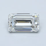 9 Carat Emerald - Natural Diamond - 9 - F - VVS2 - VG - EX - VG - Diamonds By Rothschild