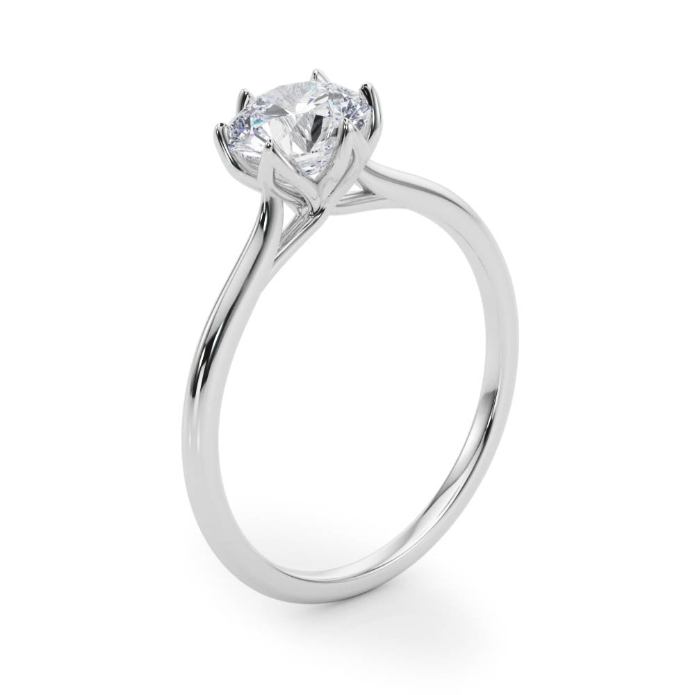 9.5mm Round Solitaire Engagement Ring - Diamonds By Rothschild