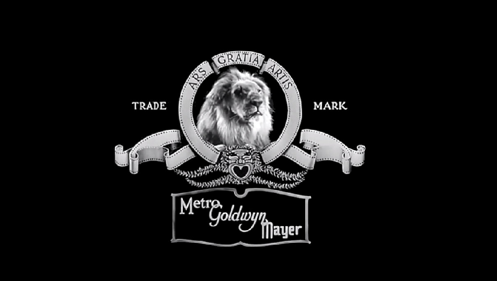 Metrio Goldwyn Mayer (MGM) Branding in Black and White