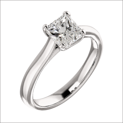 Princess cut diamond ring