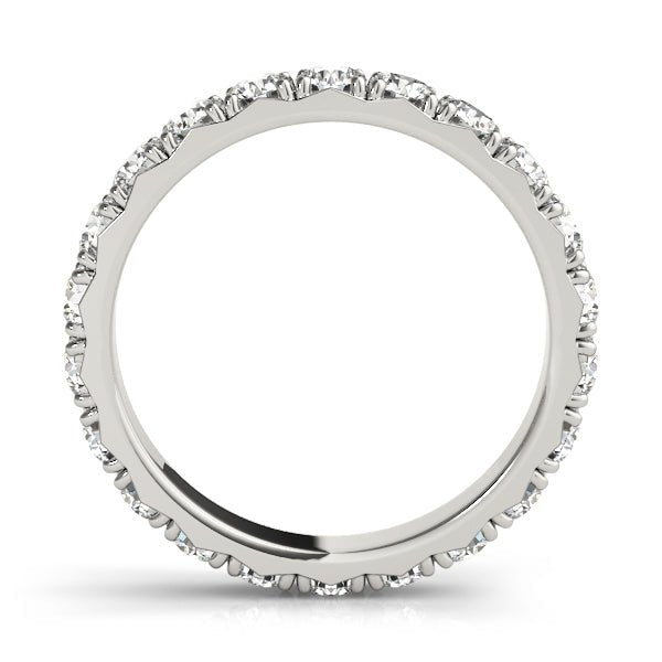 Dazzling French Cut Diamond Pavé Eternity Wedding Band - Diamonds By Rothschild