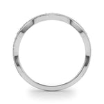 Delicate Stackable Diamond Milgrain Pavé Wedding Band - Diamonds By Rothschild