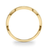 Delicate Stackable Diamond Milgrain Pavé Wedding Band - Diamonds By Rothschild