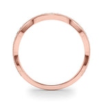 Delicate Stackable Diamond Milgrain Pavé Wedding Band - Diamonds By Rothschild