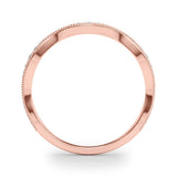 Delicate Stackable Diamond Milgrain Pavé Wedding Band - Diamonds By Rothschild