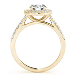 Double Halo Round Pavé Engagement Ring - Diamonds By Rothschild