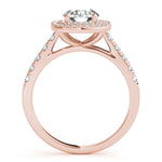 Double Halo Round Pavé Engagement Ring - Diamonds By Rothschild
