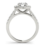 Double Halo Round Pavé Engagement Ring - Diamonds By Rothschild