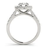 Double Halo Round Pavé Engagement Ring - Diamonds By Rothschild
