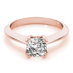 Double Prong Cushion Solitaire Engagement Ring - Diamonds By Rothschild