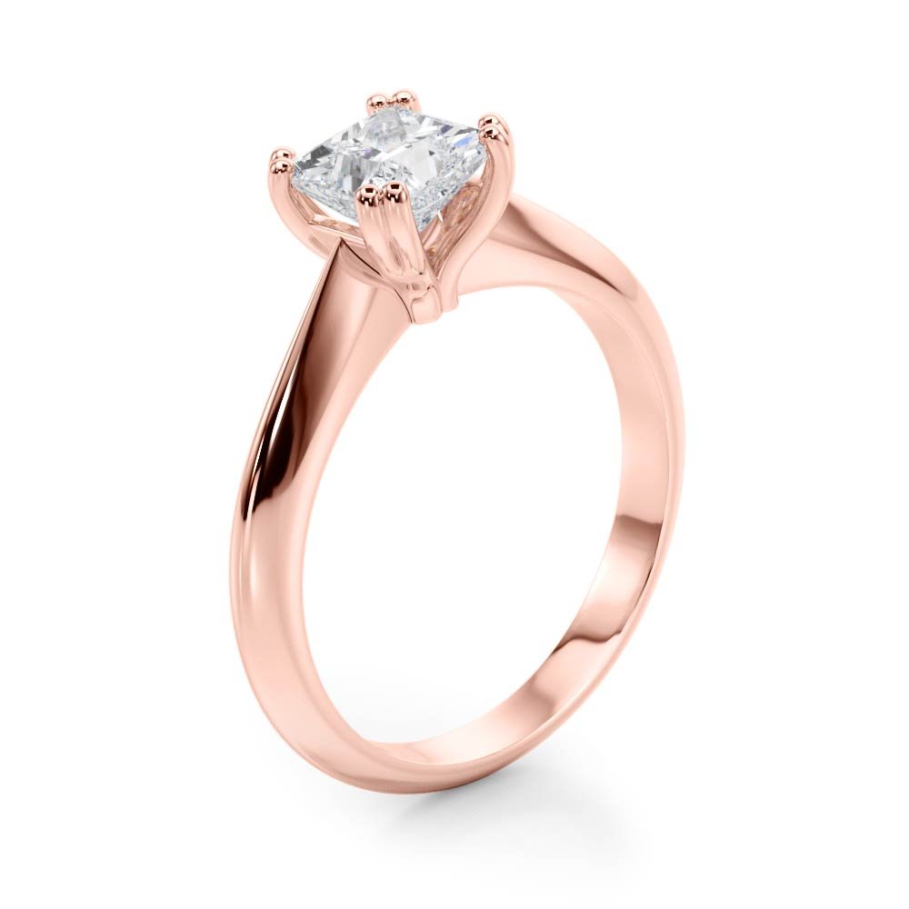 Double Prong Cushion Solitaire Engagement Ring - Diamonds By Rothschild