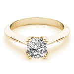 Double Prong Cushion Solitaire Engagement Ring - Diamonds By Rothschild