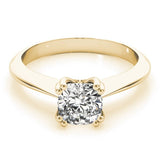 Double Prong Cushion Solitaire Engagement Ring - Diamonds By Rothschild