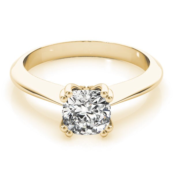 Double Prong Cushion Solitaire Engagement Ring - Diamonds By Rothschild