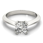 Double Prong Cushion Solitaire Engagement Ring - Diamonds By Rothschild