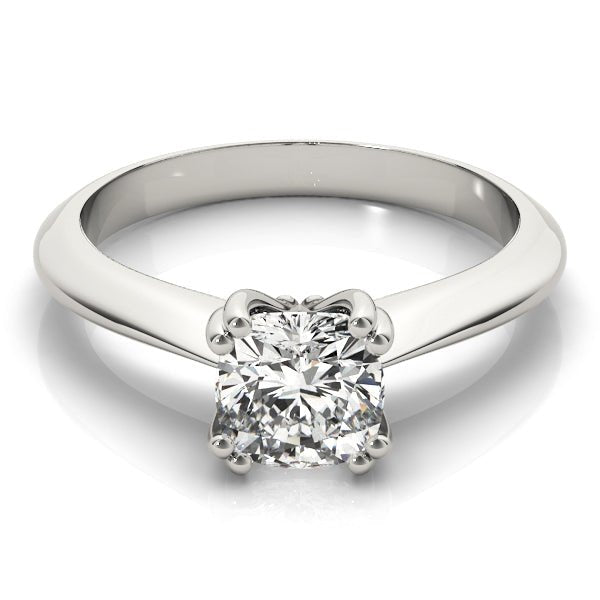 Double Prong Cushion Solitaire Engagement Ring - Diamonds By Rothschild