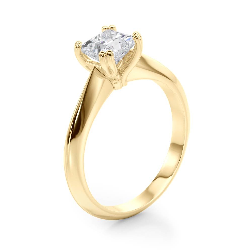 Double Prong Cushion Solitaire Engagement Ring - Diamonds By Rothschild