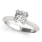 Double Prong Cushion Solitaire Engagement Ring - Diamonds By Rothschild