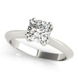 Double Prong Cushion Solitaire Engagement Ring - Diamonds By Rothschild
