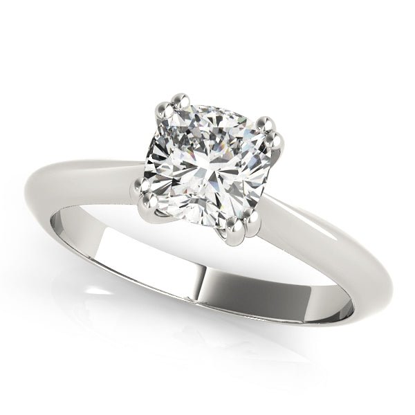 Double Prong Cushion Solitaire Engagement Ring - Diamonds By Rothschild