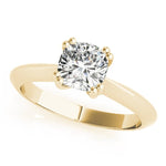 Double Prong Cushion Solitaire Engagement Ring - Diamonds By Rothschild