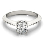 Double Prong Oval Solitaire Engagement Ring - Diamonds By Rothschild