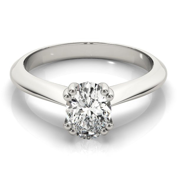 Double Prong Oval Solitaire Engagement Ring - Diamonds By Rothschild