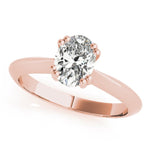 Double Prong Oval Solitaire Engagement Ring - Diamonds By Rothschild