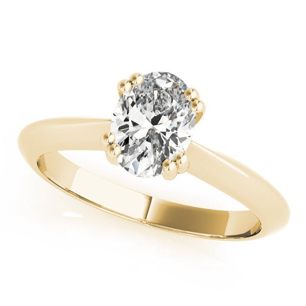 Double Prong Oval Solitaire Engagement Ring - Diamonds By Rothschild