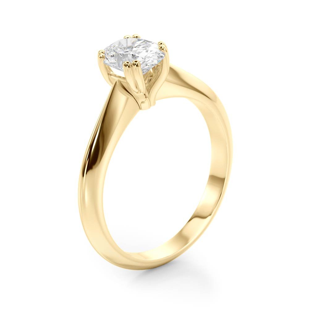 Double Prong Oval Solitaire Engagement Ring - Diamonds By Rothschild