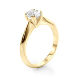 Double Prong Oval Solitaire Engagement Ring - Diamonds By Rothschild