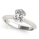 Double Prong Oval Solitaire Engagement Ring - Diamonds By Rothschild