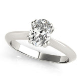 Double Prong Oval Solitaire Engagement Ring - Diamonds By Rothschild
