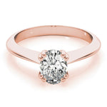 Double Prong Oval Solitaire Engagement Ring - Diamonds By Rothschild