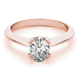 Double Prong Oval Solitaire Engagement Ring - Diamonds By Rothschild