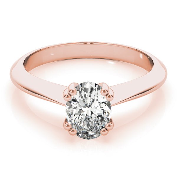 Double Prong Oval Solitaire Engagement Ring - Diamonds By Rothschild