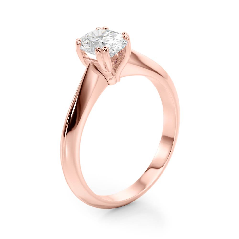 Double Prong Oval Solitaire Engagement Ring - Diamonds By Rothschild