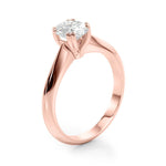 Double Prong Oval Solitaire Engagement Ring - Diamonds By Rothschild